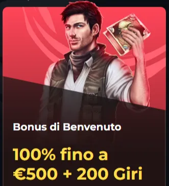 Bonus di benvenuto 100pct fino a eur500 plus 200 giri