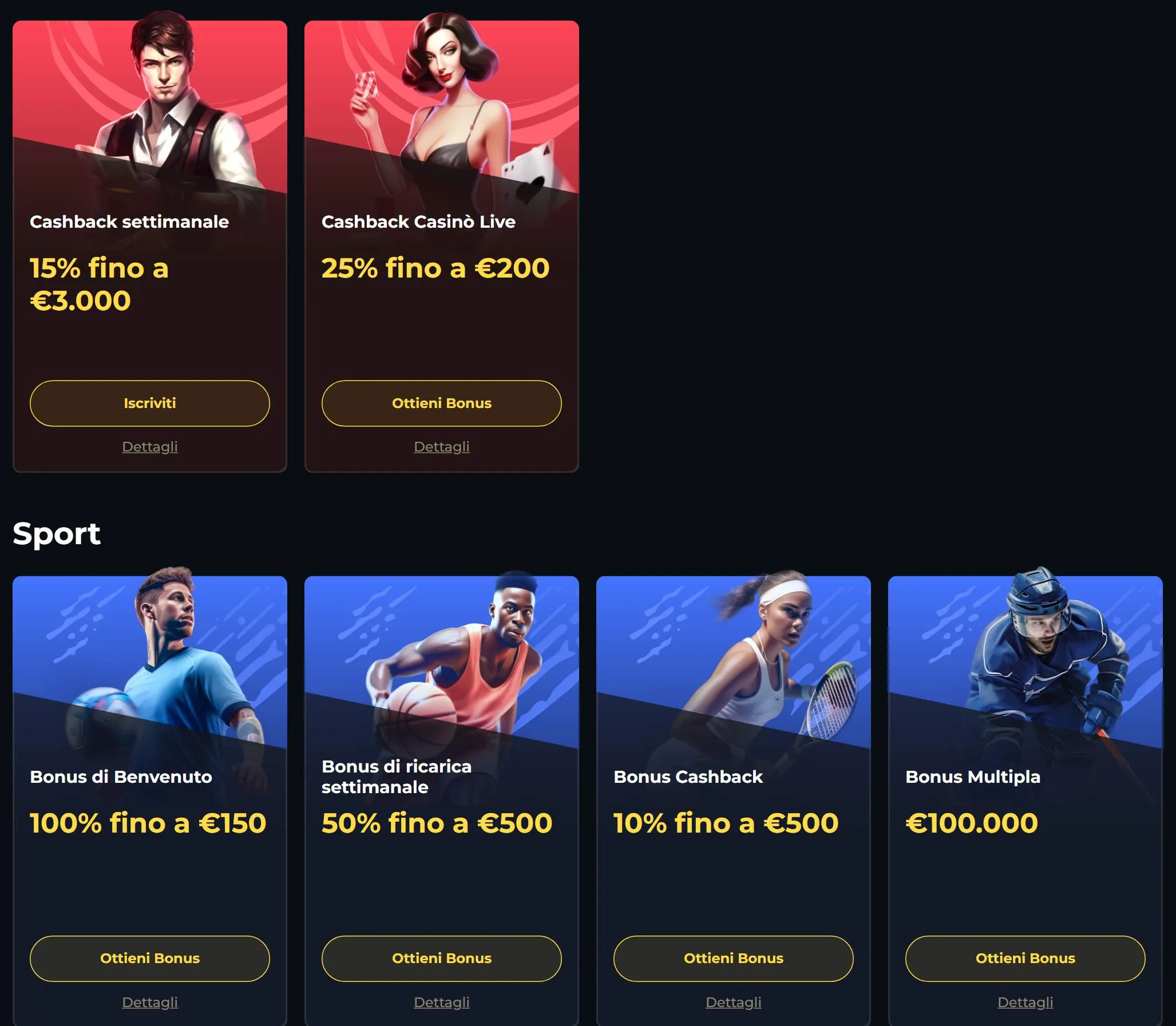 Promozioni di Boomerang Casino