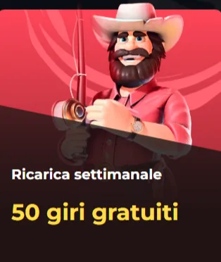 Ricarica settimanale 50 giri gratuiti