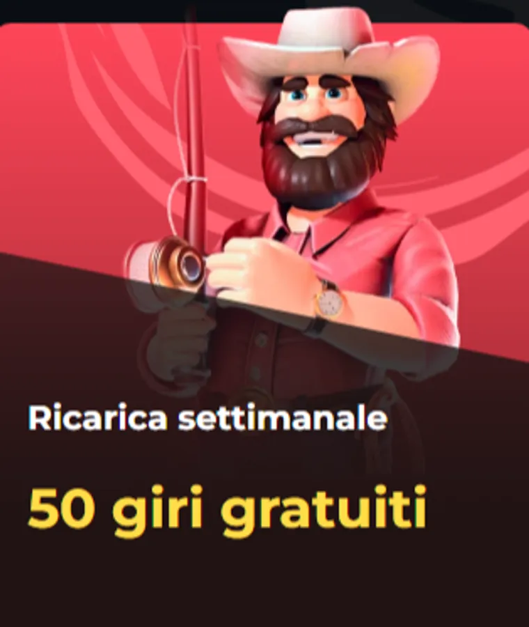 Ricarica settimanale 50 giri gratuiti